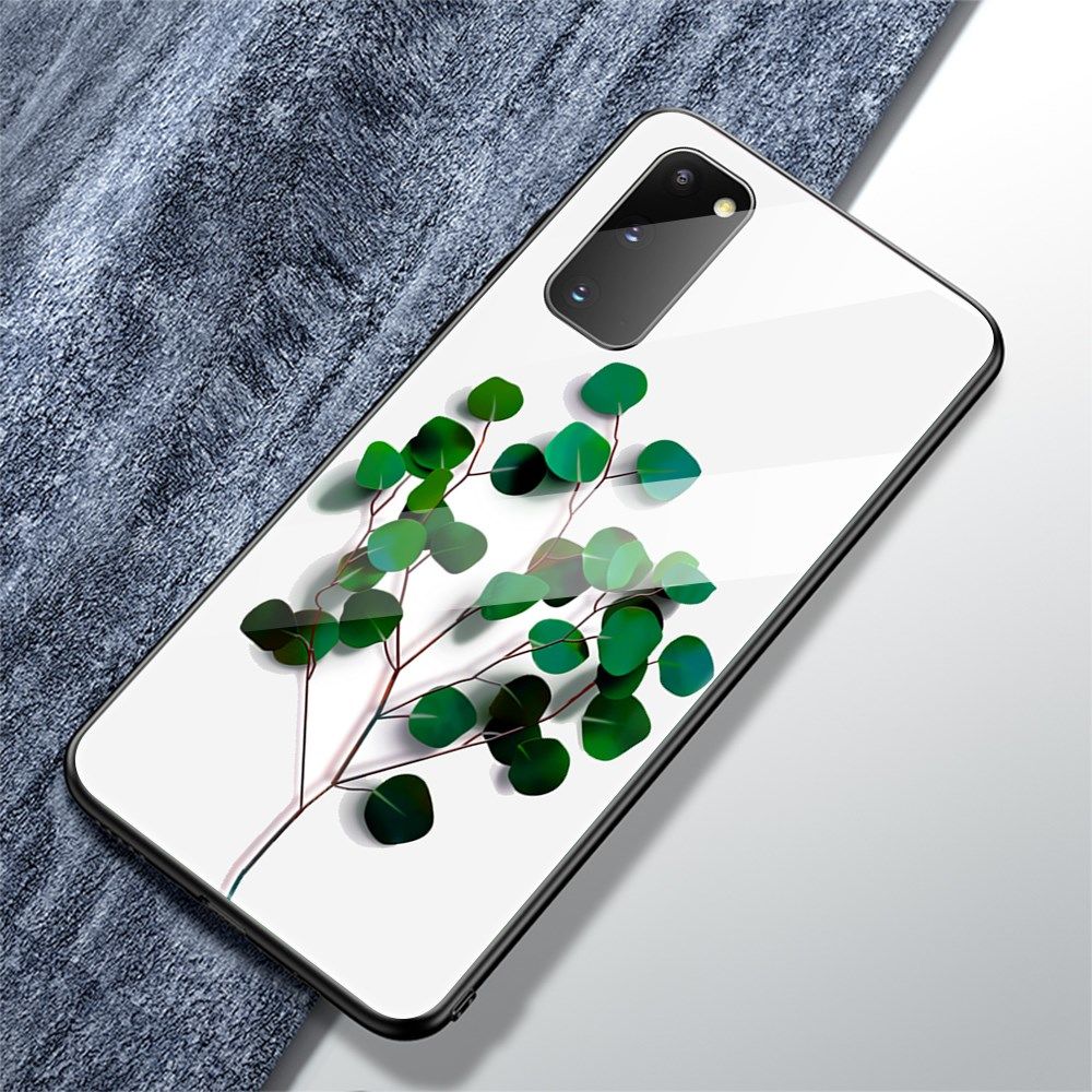 Samsung Galaxy S20 Plus Hoesje Printing Glass Hybride met Tree Print afbeelding 2