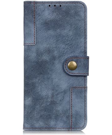 Samsung Galaxy S10 Lite Retro Book Case Blauw Hoesjes