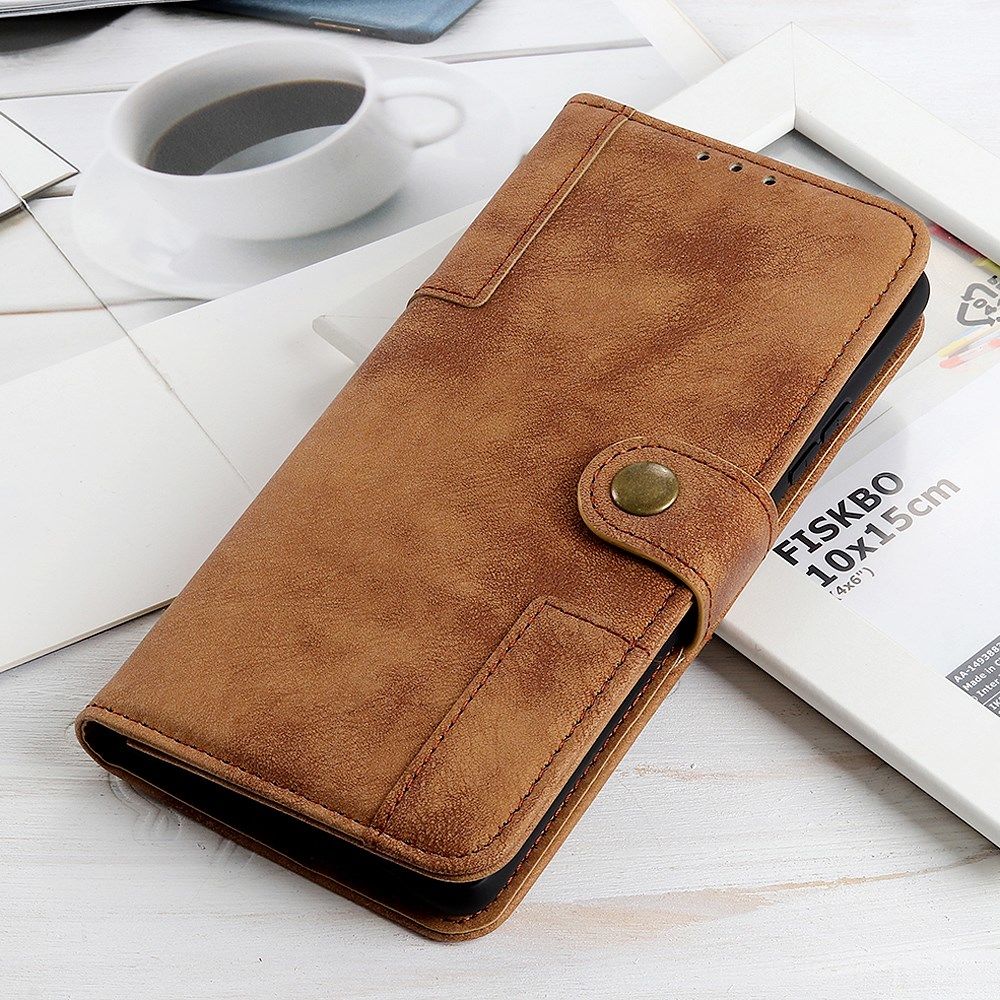 Samsung Galaxy S10 Lite Retro Book Case Bruin afbeelding 5