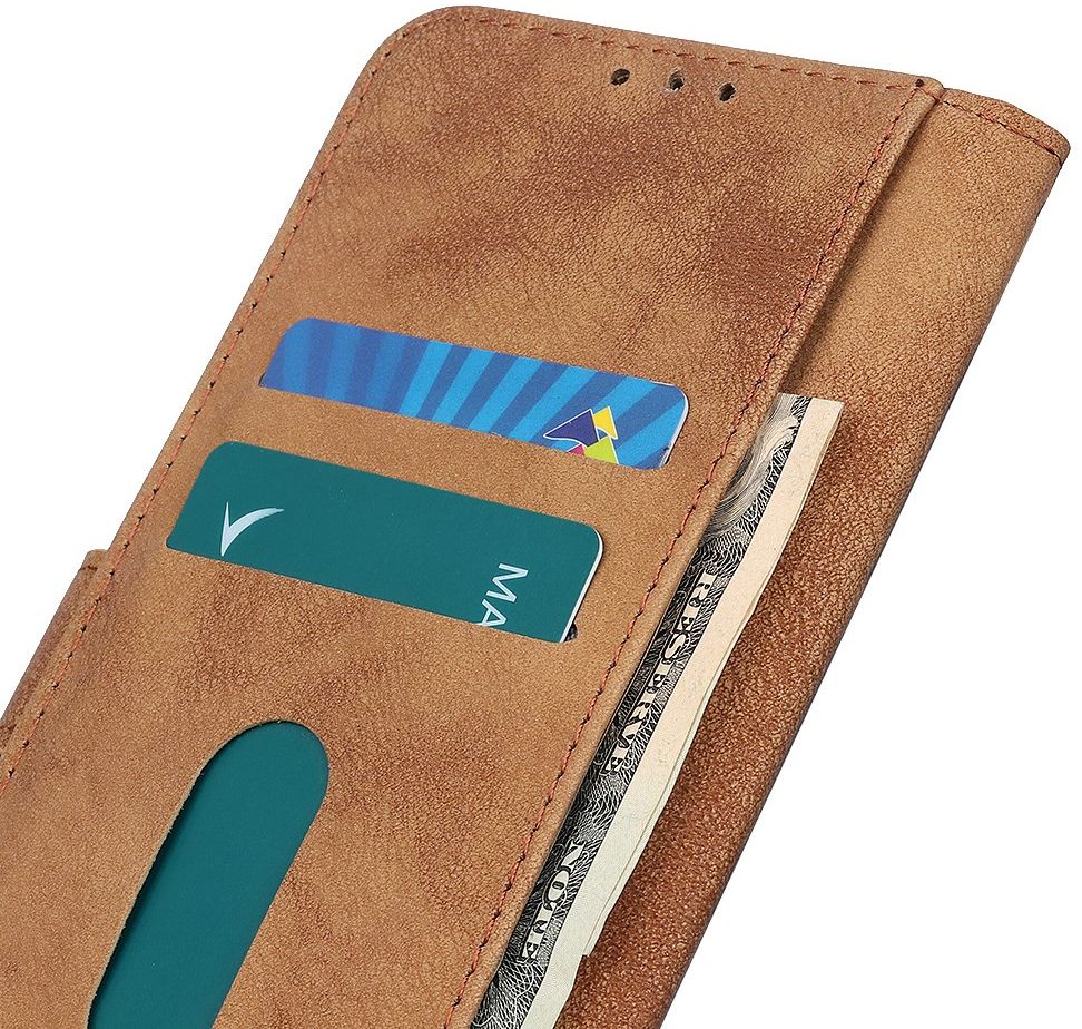 Samsung Galaxy S10 Lite Retro Book Case Bruin afbeelding 9