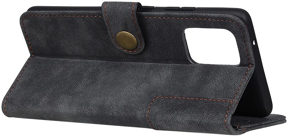 Samsung Galaxy A71 Book Case Kunst Leer Zwart afbeelding 12