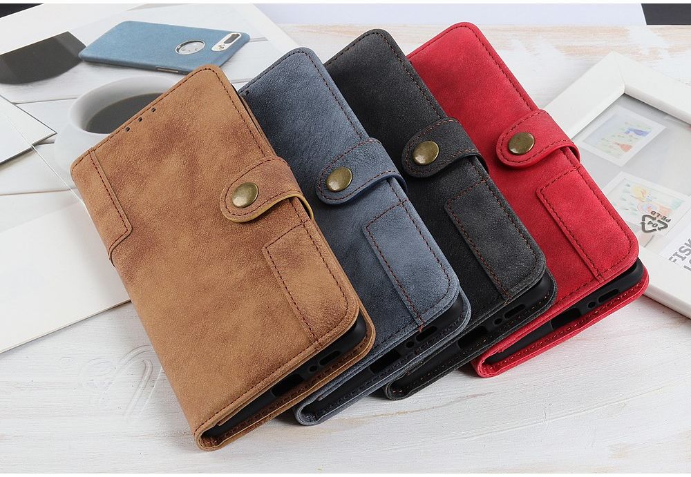 Samsung Galaxy A71 Book Case Kunst Leer Zwart afbeelding 3