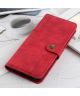 Samsung Galaxy A51 Hoesje Wallet Bookcase Leer Shell Rood