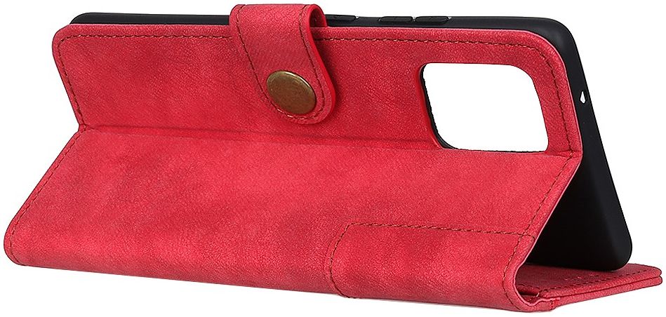 Samsung Galaxy A51 Hoesje Wallet Bookcase Leer Shell Rood afbeelding 10