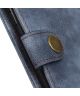 Samsung Galaxy A51 Hoesje Wallet Bookcase Leer Shell Blauw