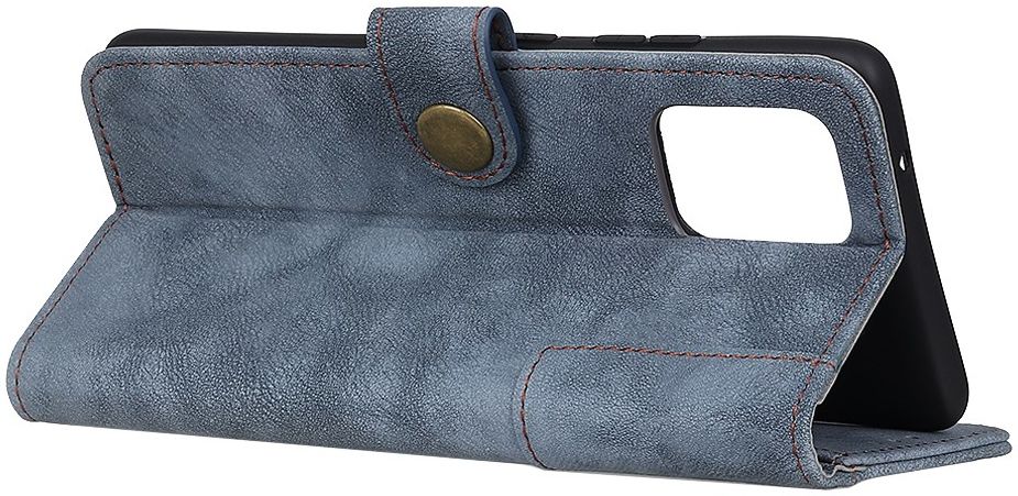Samsung Galaxy A51 Hoesje Wallet Bookcase Leer Shell Blauw afbeelding 4