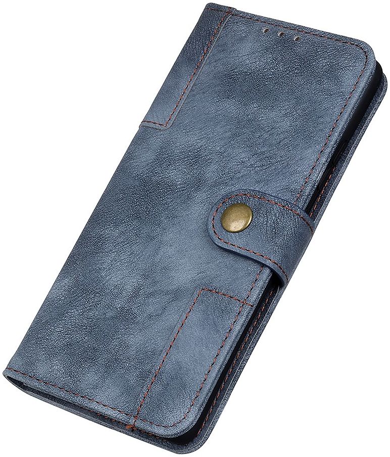 Samsung Galaxy A51 Hoesje Wallet Bookcase Leer Shell Blauw afbeelding 5