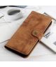 Samsung Galaxy A51 Hoesje Wallet Bookcase Leer Shell Bruin