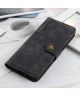 Samsung Galaxy S20 Ultra Hoesje Retro Style Wallet Book Case Zwart