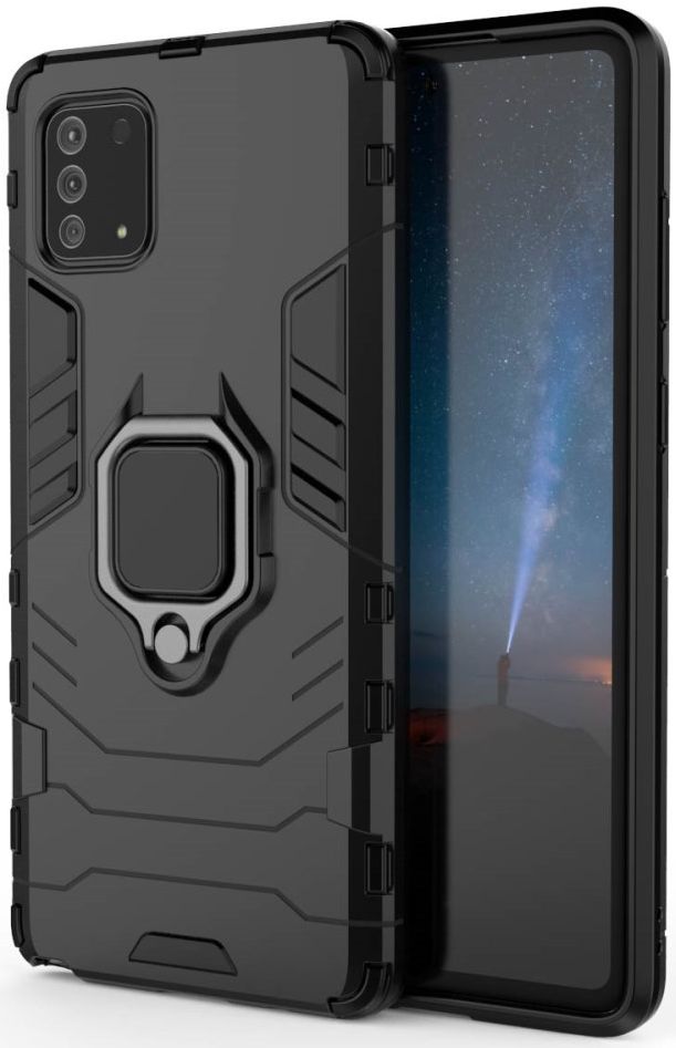Samsung Galaxy S10 Lite Hybride Hoesje met Ring Zwart afbeelding 10