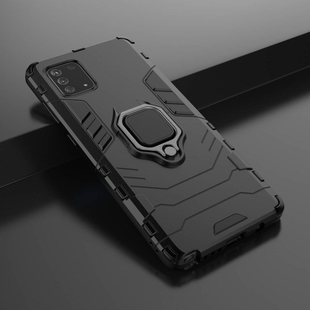 Samsung Galaxy S10 Lite Hybride Hoesje met Ring Zwart afbeelding 8