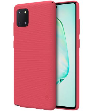 Nillkin Super Frosted Shield Case Samsung Galaxy Note s10 Lite Rood Hoesjes