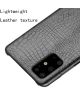 Samsung Galaxy S20 Kunstleren Hoesje met Krokodil Textuur Zwart