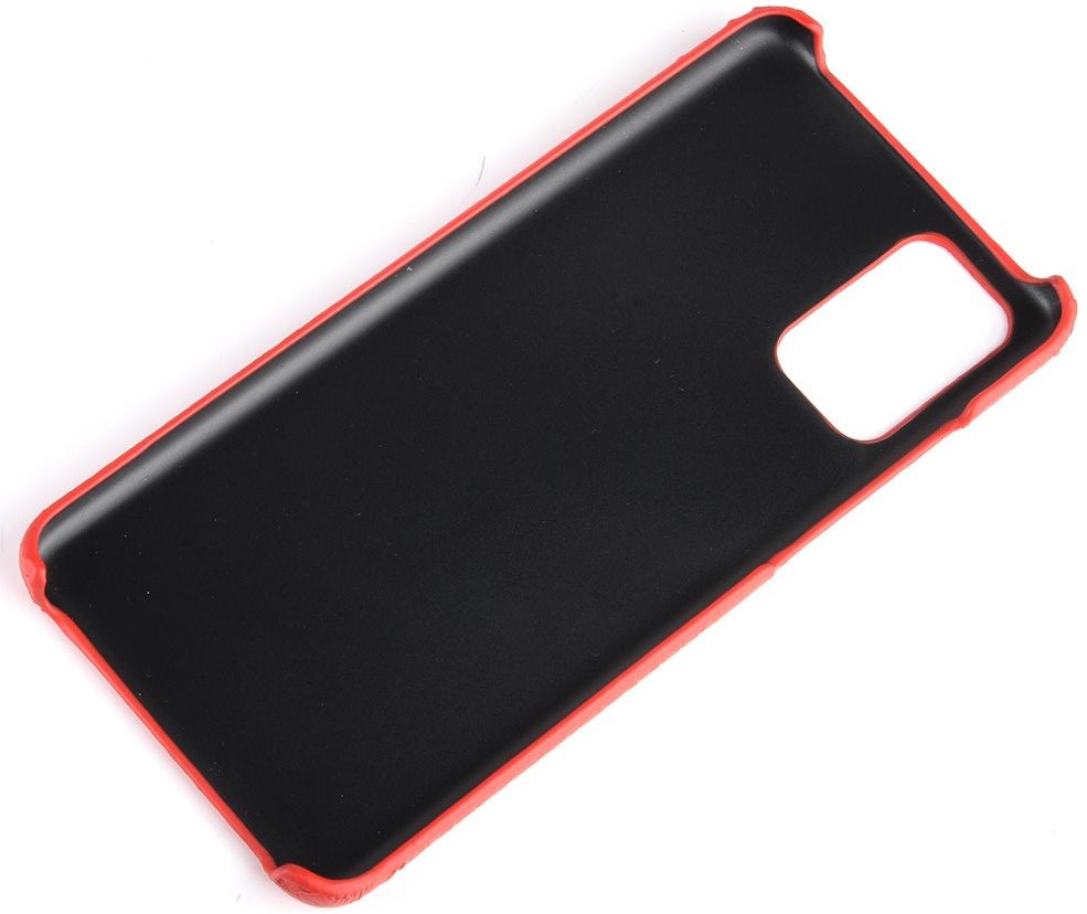 Samsung Galaxy S20 Kunstleren Hoesje met Krokodil Textuur Rood afbeelding 6