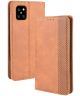 Samsung Galaxy Note 10 Lite Hoesje Vintage Wallet Book Case Bruin