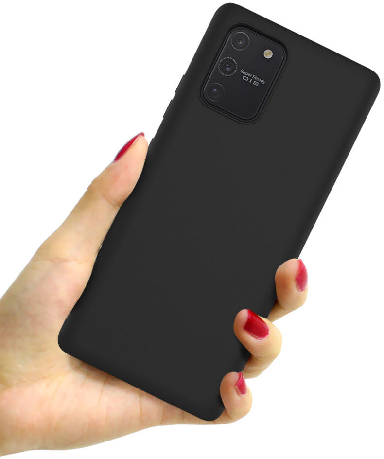 IMAK UC-1 Series Samsung Galaxy S10 Lite Hoesje Matte TPU Zwart afbeelding 3