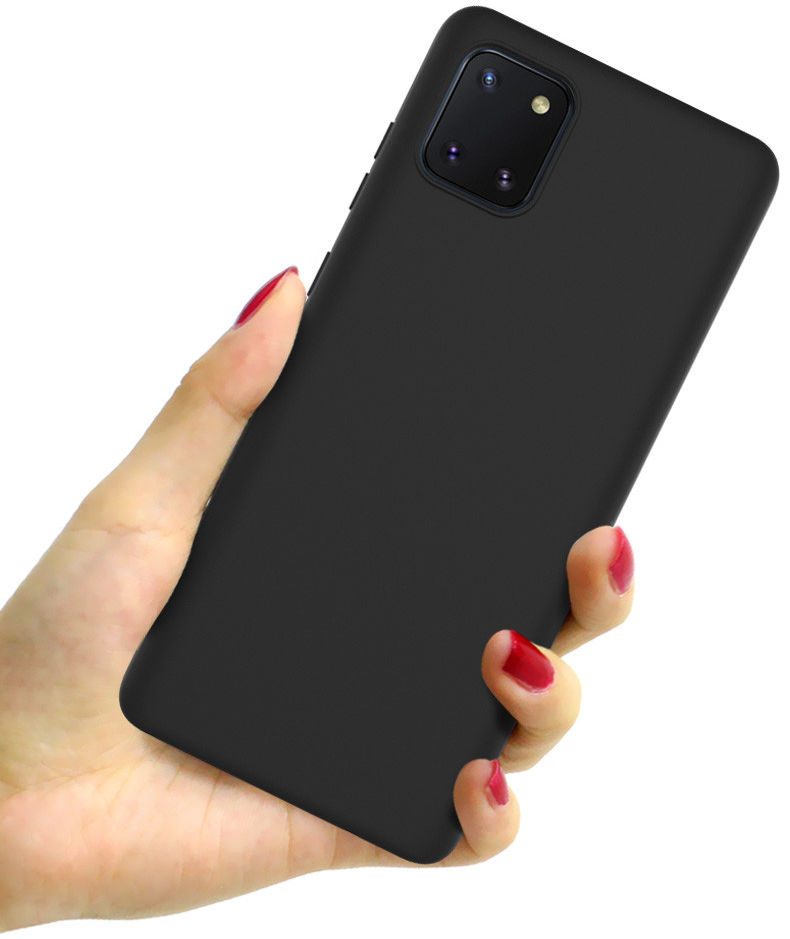 IMAK UC-1 Series Samsung Galaxy Note 10 Lite Hoesje Matte TPU Zwart afbeelding 3