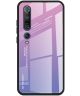 Xiaomi Mi 10 (Pro) Hoesje Hybride Tempered Glass Paars