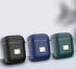 Apple Airpods 1/2 Luxe Kunstlederen Hoesje Blauw afbeelding 2