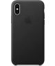 Originele Apple iPhone XS / X Leather Case Zwart