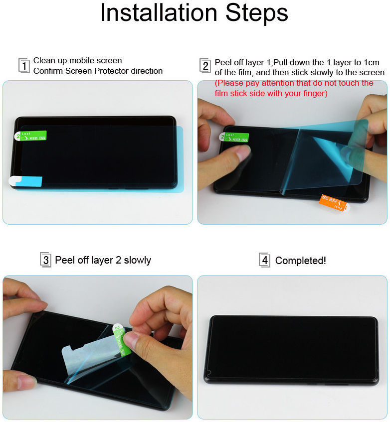 IMAK Sony Xperia 10 II Screenprotector Soft TPU Display Folie Clear afbeelding 7