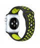 BeHello Premium Apple Watch 45MM / 44MM / 42MM Bandje Siliconen Zwart/Geel