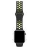 BeHello Premium Apple Watch 45MM / 44MM / 42MM Bandje Siliconen Zwart/Geel