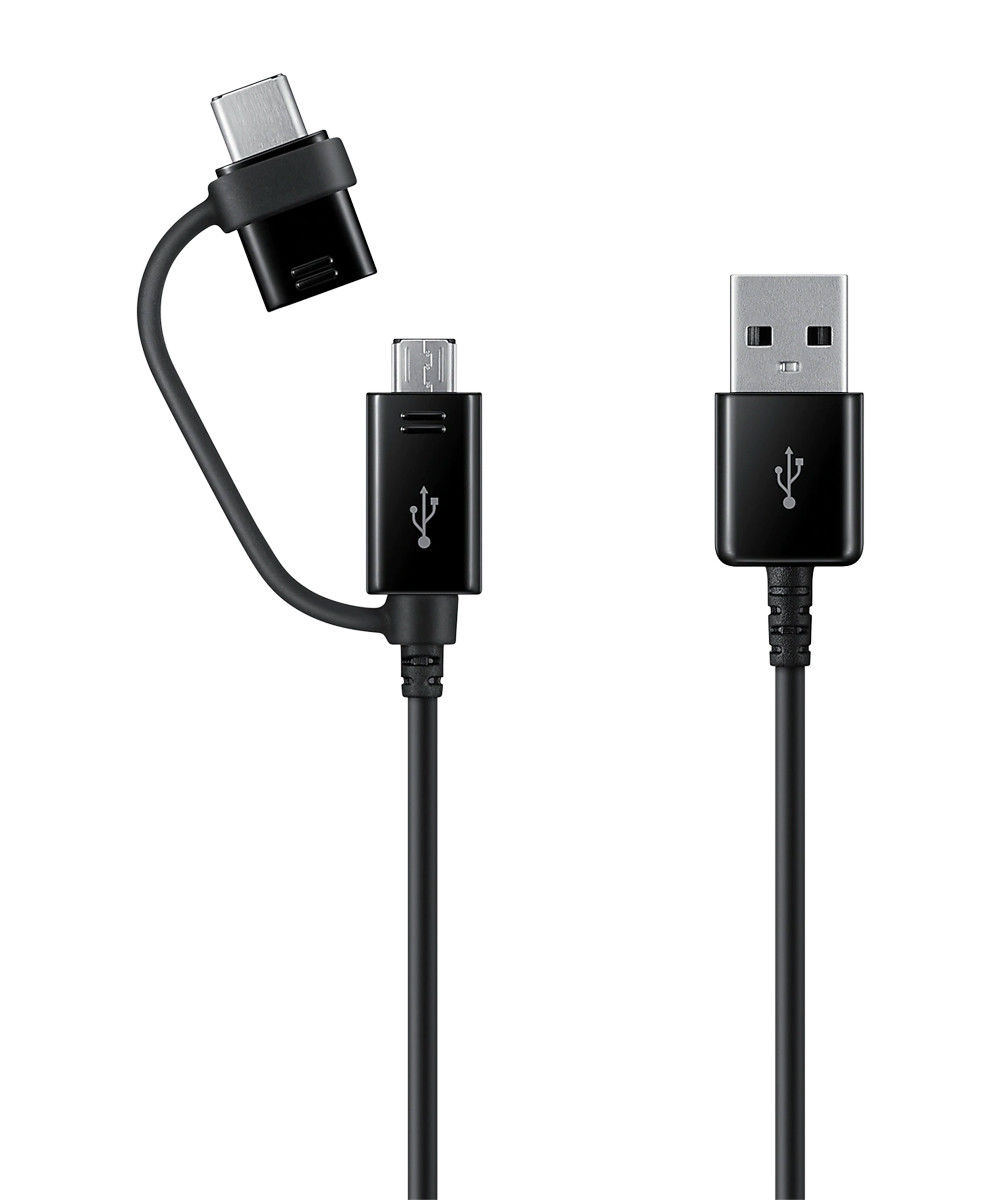 Originele Samsung Duo 15W Fast Charge Autolader met Combo Kabel Zwart afbeelding 7