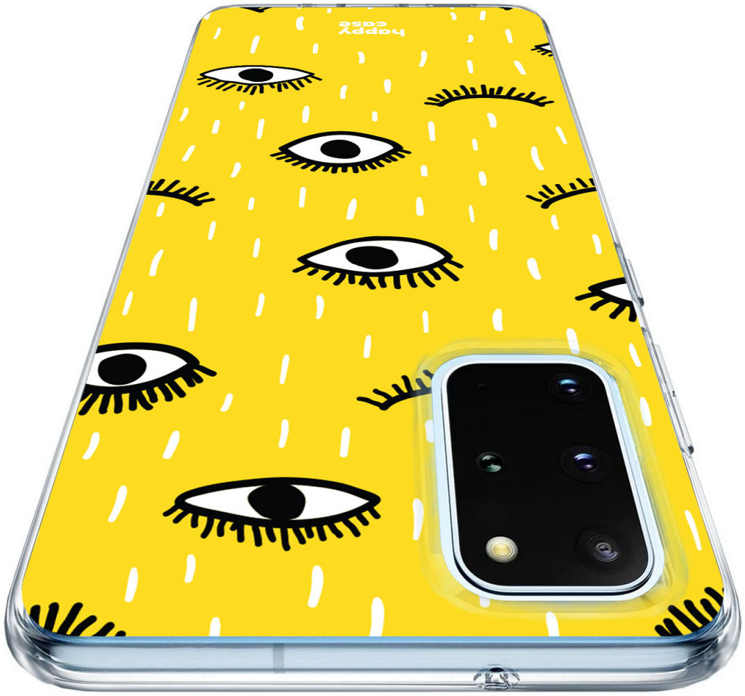 HappyCase Samsung Galaxy S20 Plus Hoesje Flexibel TPU Happy Eyes Print afbeelding 4