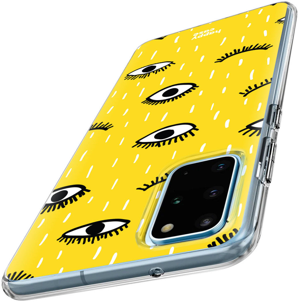 HappyCase Samsung Galaxy S20 Plus Hoesje Flexibel TPU Happy Eyes Print afbeelding 5
