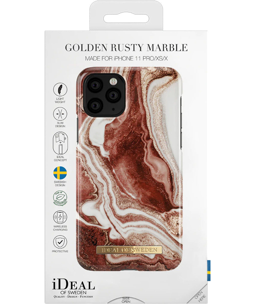 iDeal of Sweden Fashion Apple iPhone 11 Pro Hoesje Golden Rusty Marble afbeelding 6