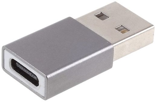 Universele USB-A naar USB-C Converter/Adapter Grijs afbeelding 1