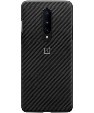 Orgineel OnePlus 8 Hoesje Bumper Case Carbon Zwart Hoesjes