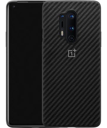 Orgineel OnePlus 8 Pro Hoesje Bumper Case Carbon Zwart Hoesjes