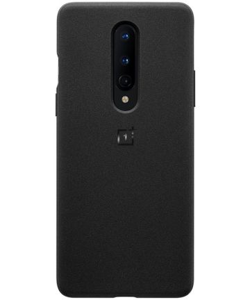 OnePlus 8 Hoesje Bumper Case Sandstone Zwart Hoesjes