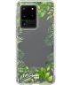 HappyCase Samsung Galaxy S20 Ultra Flexibel TPU Hoesje Leaves Print