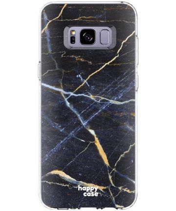 HappyCase Samsung Galaxy S8 Hoesje TPU Donker Marmer Print Hoesjes