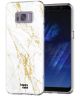 HappyCase Samsung Galaxy S8 Hoesje Flexibel TPU Wit Marmer Print