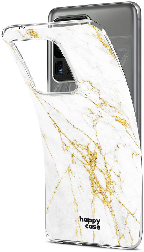 HappyCase Samsung Galaxy S20 Ultra Hoesje Flexibel TPU Wit Marmer afbeelding 8
