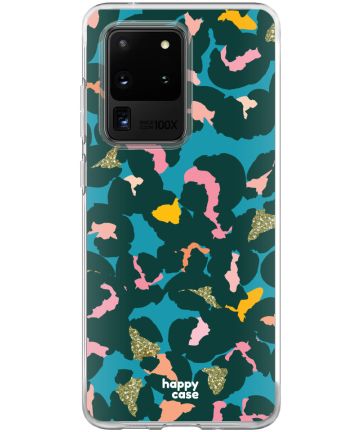 HappyCase Samsung Galaxy S20 Ultra Hoesje Flexibel TPU Summer Leopard Hoesjes