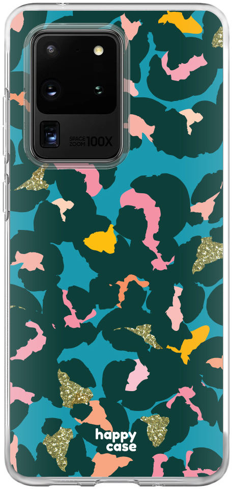 HappyCase Samsung Galaxy S20 Ultra Hoesje Flexibel TPU Summer Leopard afbeelding 1