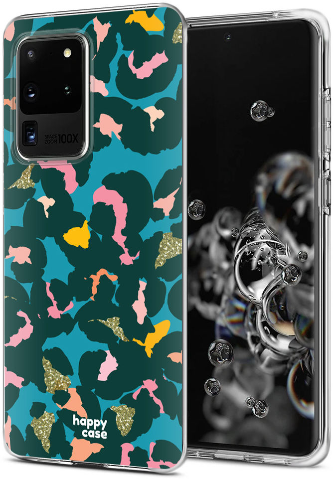 HappyCase Samsung Galaxy S20 Ultra Hoesje Flexibel TPU Summer Leopard afbeelding 2