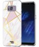 HappyCase Samsung Galaxy S8 Hoesje Flexibel TPU Roze Marmer Print