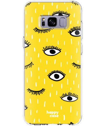 HappyCase Samsung Galaxy S8 Hoesje Flexibel TPU Happy Eyes Print Hoesjes