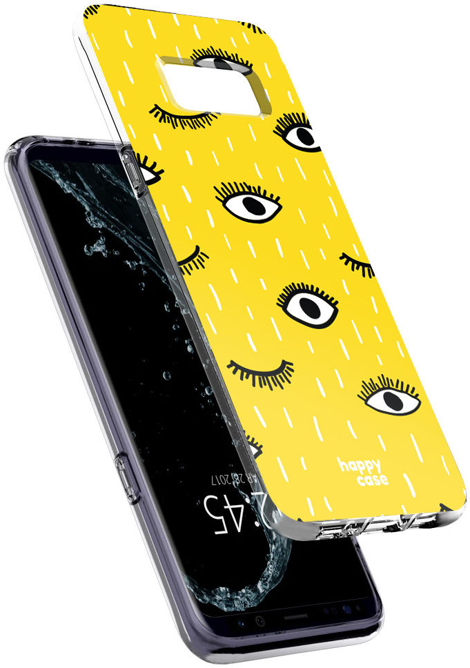 HappyCase Samsung Galaxy S8 Hoesje Flexibel TPU Happy Eyes Print afbeelding 3