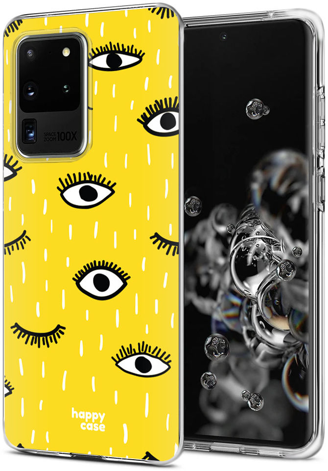 HappyCase Samsung Galaxy S20 Ultra Hoesje Flexibel TPU Happy Eyes afbeelding 2