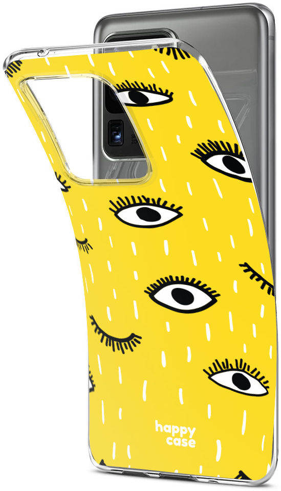 HappyCase Samsung Galaxy S20 Ultra Hoesje Flexibel TPU Happy Eyes afbeelding 4