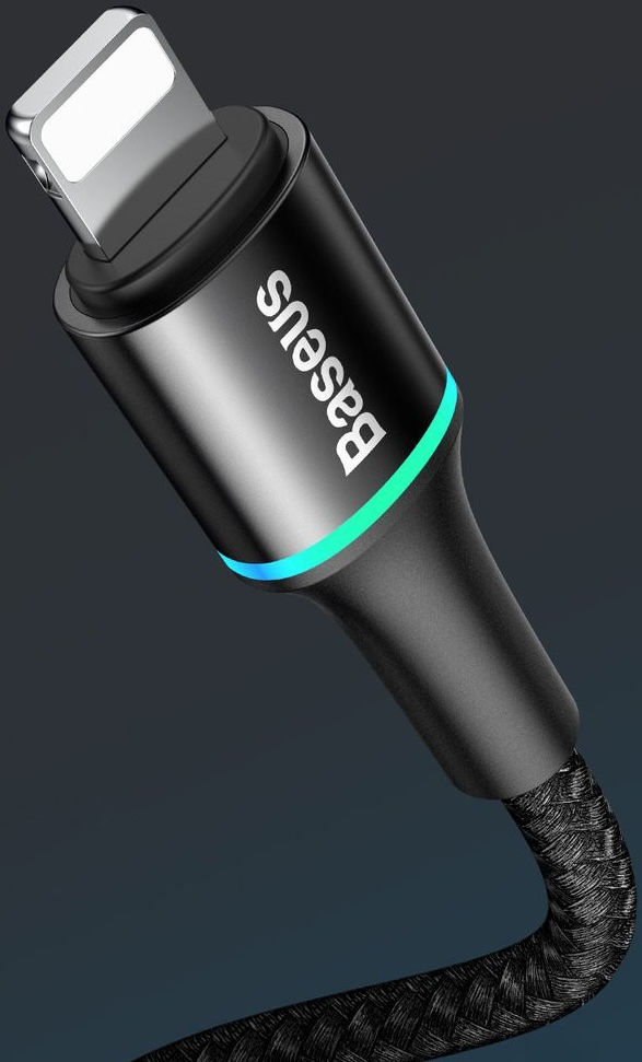 Baseus Halo  Quick Charge Apple Lightning Kabel 1m Zwart afbeelding 11