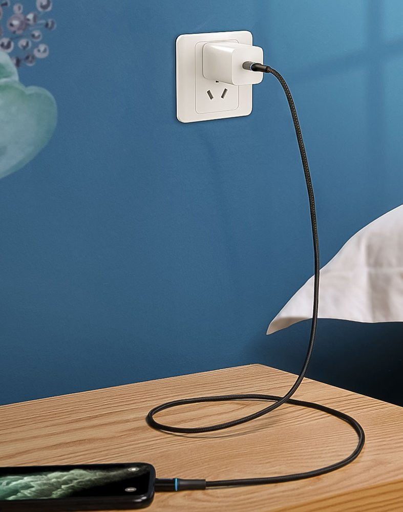 Baseus Halo  Quick Charge Apple Lightning Kabel 1m Zwart afbeelding 16