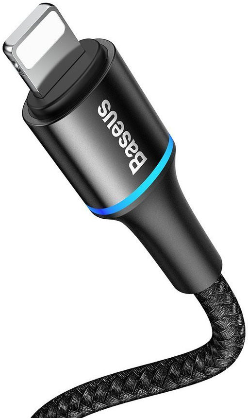 Baseus Halo  Quick Charge Apple Lightning Kabel 1m Zwart afbeelding 2